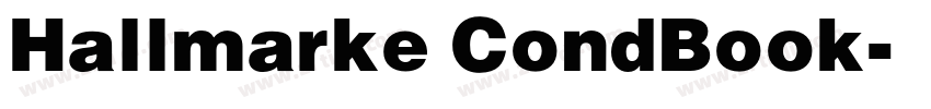 Hallmarke CondBook字体转换